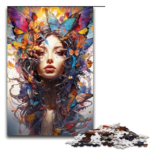 1000 teiliges Puzzle für Erwachsene Malen Farbe Frau Spielpuzzles ganze Familie 1000 PCS (75x50cm) von linghhiming