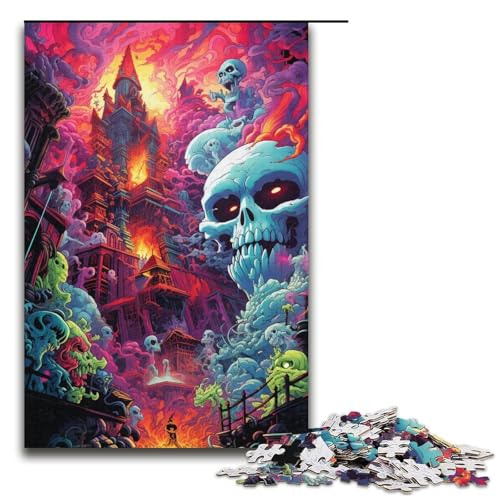 1000 teiliges Puzzle für Erwachsene Monster World Lernspiel Herausforderung Spielzeug Kunstwerk Geschenk 1000 Teile (38 x 26 cm) von linghhiming