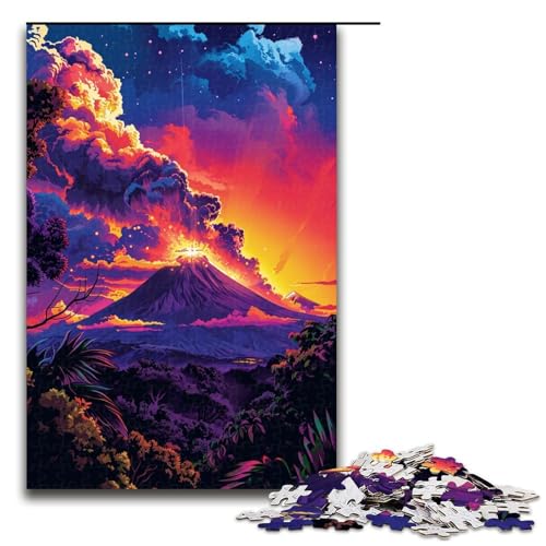 1000 teiliges Puzzle für Erwachsene Olympus farbenfrohes psychedelisches Spiel Puzzles ganze Familie 1000 Teile (75 x 50 cm) von linghhiming