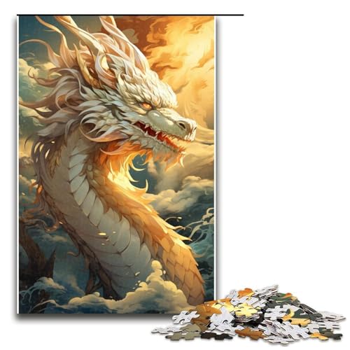 1000 teiliges Puzzle für Erwachsene Tier und Drachenpuzzle Lernspiel Herausforderung Spielzeug Kunstwerk Geschenk 1000 Teile (75 x 50 cm) von linghhiming