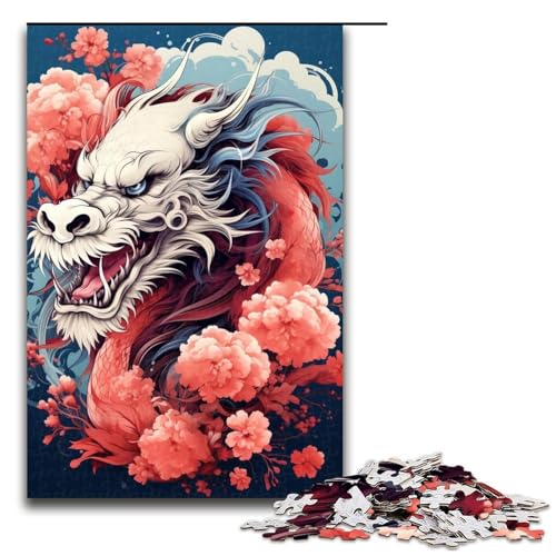 1000-teiliges Puzzle für Erwachsene Tier- und Drachenpuzzle Lernspiel Herausforderung Spielzeug Kunstwerk Geschenk 1000 Teile (75 x 50 cm) von linghhiming