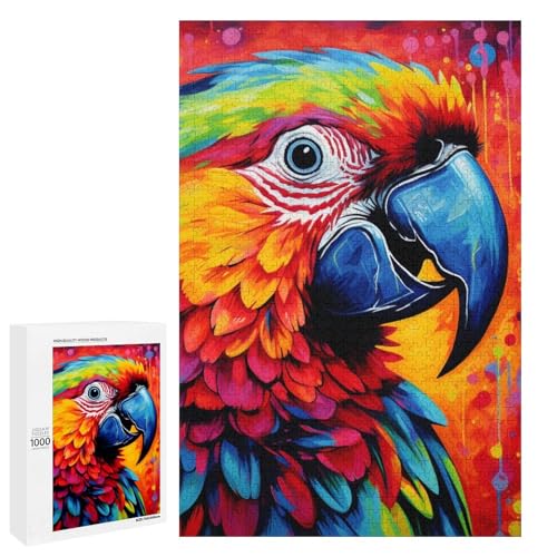 1000 teiliges Puzzle für Erwachsene Tiere Vögel Papageien Holzpuzzle für Erwachsene und Kinder Stressabbau Tool 75 x 50 cm 1000 teiliges Puzzle für Erwachsene Tiere Vögel Papageien Holzpuzzle für Erwachsene und Kinder Stressabbau Tool 75 x 50 cm von linghhiming