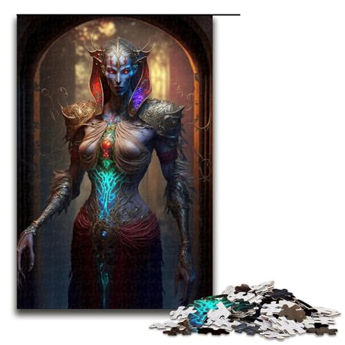 1000 teiliges Puzzle für Erwachsene Zauberer Puzzle für Erwachsene Holzpuzzle anspruchsvolles Spiel (75 x 50 cm) von linghhiming