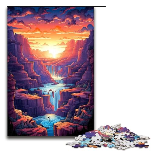 1000 teiliges Puzzle für Erwachsene amerikanischer Grand Canyon Puzzle für Lernspiele Herausforderung Spielzeug Kunstwerk Geschenk 75 x 50 cm von linghhiming