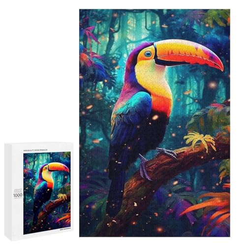 1000 teiliges Puzzle für Erwachsene buntes Tukan Holzpuzzle für Erwachsene und Kinder Stressabbau Tool 75 x 50 cm 1000 teiliges Puzzle für Erwachsene buntes Tukan Holzpuzzle für Erwachsene und Kinder Stressabbau Tool 75 x 50 cm von linghhiming
