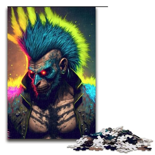 1000 teiliges Puzzle für Erwachsene buntes Menschen Puzzle praktisches Spiel (75 x 50 cm) von linghhiming