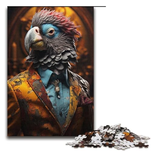1000 teiliges Puzzle für Erwachsene buntes Papageien Puzzle malen – anspruchsvolles Spiel EIN Kunstwerk geeignet für Jugendliche ab 14 Jahren 1000 Teile (38 x 26 cm) von linghhiming