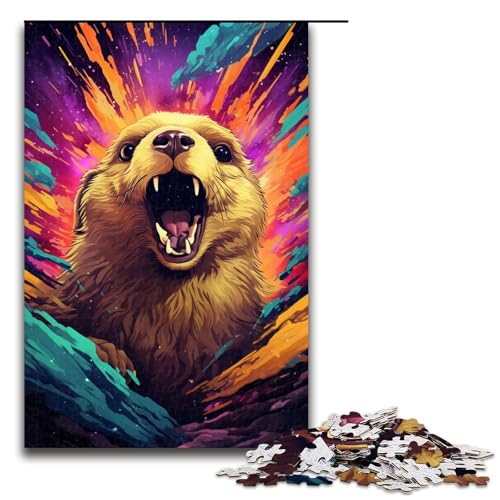 1000 teiliges Puzzle für Erwachsene farbiges Murmeltier Holzpuzzle Lernspiel für Erwachsene Herausforderungsspielzeug 75 x 50 cm 1000 teiliges Puzzle für Erwachsene farbiges Murmeltier Holzpuzzle Lernspiel für Erwachsene Herausforderungsspielzeug 75 x 50 cm von linghhiming