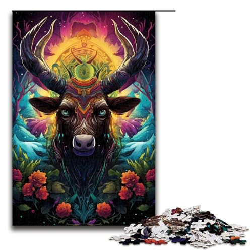 1000 teiliges Puzzle für Erwachsene im Hirschkopf Stil Holzpuzzle anspruchsvolles Spiel 75 x 50 cm 1000 teiliges Puzzle für Erwachsene im Hirschkopf Stil Holzpuzzle anspruchsvolles Spiel 75 x 50 cm von linghhiming