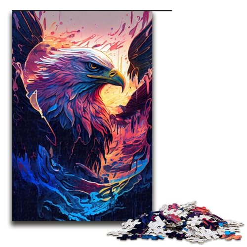 1000 teiliges Puzzle für Erwachsene magischer Adler Puzzle für Lernspiele Herausforderung Spielzeug Kunstwerk Geschenk 75 x 50 cm von linghhiming