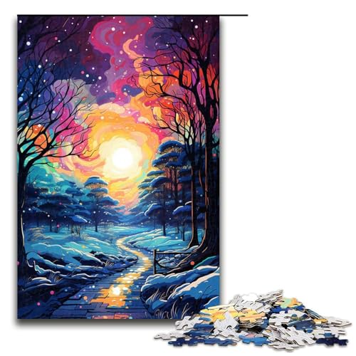 1000 teiliges Puzzle für Erwachsene wunderschöne Fantasielandschaft Puzzle für Lernspiele Herausforderung Spielzeug Kunstwerk Geschenk 75 x 50 cm von linghhiming