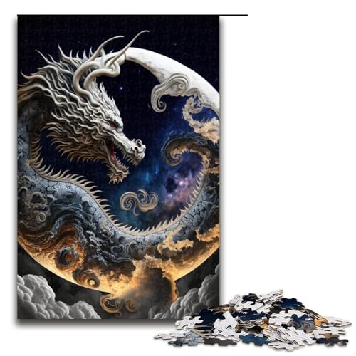 1000 teiliges Puzzle mit Drachenmotiv Holzpuzzle Lernspiele Heimdekoration 75 x 50 cm 1000 teiliges Puzzle mit Drachenmotiv Holzpuzzle Lernspiele Heimdekoration 75 x 50 cm von linghhiming