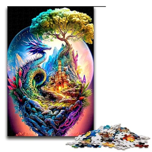 1000 teiliges Puzzle mit Fantasielandschaft Holzpuzzle Lernspiele Heimdekoration 75 x 50 cm 1000 teiliges Puzzle mit Fantasielandschaft Holzpuzzle Lernspiele Heimdekoration 75 x 50 cm von linghhiming