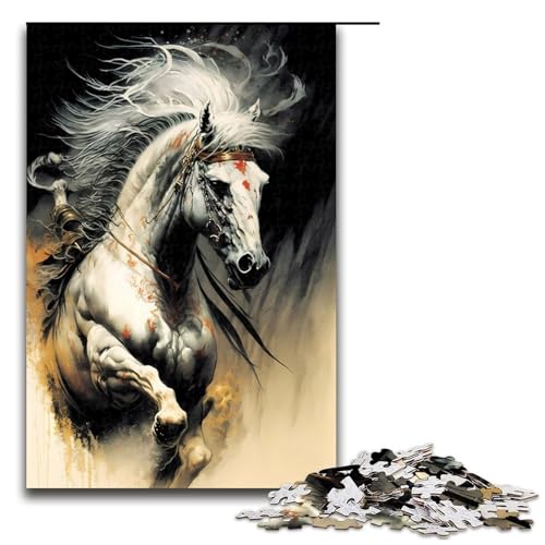 1000 teiliges Puzzle mit Pferden Holzpuzzle für Erwachsene und Kinder pädagogisches Spielzeug zum Stressabbau 75 x 50 cm 1000 teiliges Puzzle mit Pferden Holzpuzzle für Erwachsene und Kinder pädagogisches Spielzeug zum Stressabbau 75 x 50 cm von linghhiming