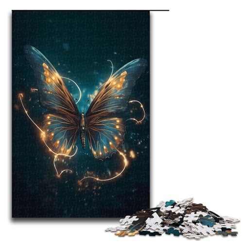 1000 teiliges Puzzle mit Schmetterlingsbeleuchtung für Erwachsene Holzpuzzle anspruchsvolles Spiel 75 x 50 cm 1000 teiliges Puzzle mit Schmetterlingsbeleuchtung für Erwachsene Holzpuzzle anspruchsvolles Spiel 75 x 50 cm von linghhiming