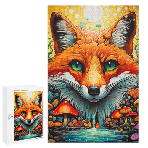 1000 teiliges Puzzle mit Tierfüchsen Puzzle für Erwachsene und Kinder Holzpuzzle pädagogisches Spielzeug zum Stressabbau 75 x 50 cm 1000 teiliges Puzzle mit Tierfüchsen Puzzle für Erwachsene und Kinder Holzpuzzle pädagogisches Spielzeug zum Stressabbau 75 x 50 cm von linghhiming