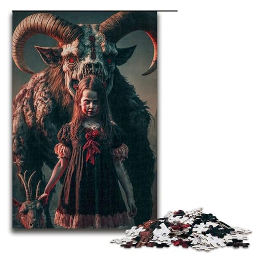 1000 teiliges Puzzle mit Ziegen und Teufelsmotiv Holzpuzzle Lernspiele Heimdekoration 75 x 50 cm 1000 teiliges Puzzle mit Ziegen und Teufelsmotiv Holzpuzzle Lernspiele Heimdekoration 75 x 50 cm von linghhiming
