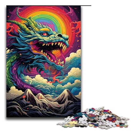 1000 teiliges Puzzle mit chinesischem Drachen Holzpuzzle Lernspiele Heimdekoration 75 x 50 cm 1000 teiliges Puzzle mit chinesischem Drachen Holzpuzzle Lernspiele Heimdekoration 75 x 50 cm von linghhiming