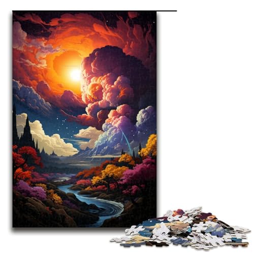 1000 teiliges Puzzle mit wunderschönen Fantasielandschaften Holzpuzzle Lernspiele Heimdekoration 75 x 50 cm 1000 teiliges Puzzle mit wunderschönen Fantasielandschaften Holzpuzzle Lernspiele Heimdekoration 75 x 50 cm von linghhiming