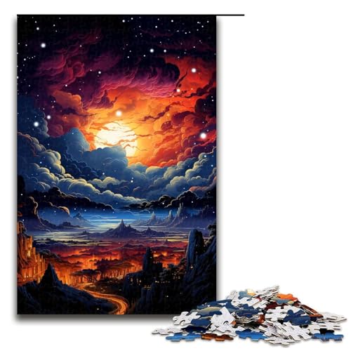 1000 teiliges Puzzle schöne Fantasielandschaft Holzpuzzle für Erwachsene und Kinder pädagogisches Spielzeug zum Stressabbau 75 x 50 cm 1000 teiliges Puzzle schöne Fantasielandschaft Holzpuzzle für Erwachsene und Kinder pädagogisches Spielzeug zum Stressabbau 75 x 50 cm von linghhiming