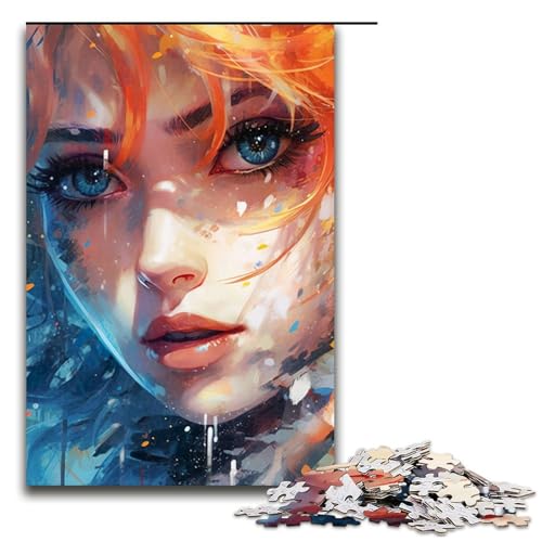 1000 teiliges Puzzle schönes Anime Gemälde Puzzle für Erwachsene und Kinder Holzpuzzle pädagogisches Spielzeug zum Stressabbau (75 x 50 cm) von linghhiming