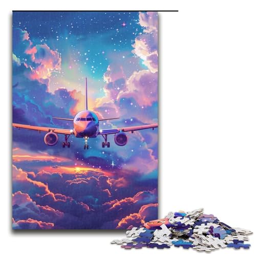 1000 teiliges Puzzlespiel Flugzeuge in den Wolken für Erwachsene geeignet für Paare und Teenager ab 14 Jahren 1000 Teile (75 x 50 cm) von linghhiming