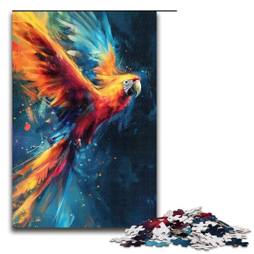1000 teiliges Tierpapageien Puzzle für Erwachsene unmögliches Puzzle zum Stressabbau für Teenager ab 14 Jahren 1000 Teile (75 x 50 cm) von linghhiming