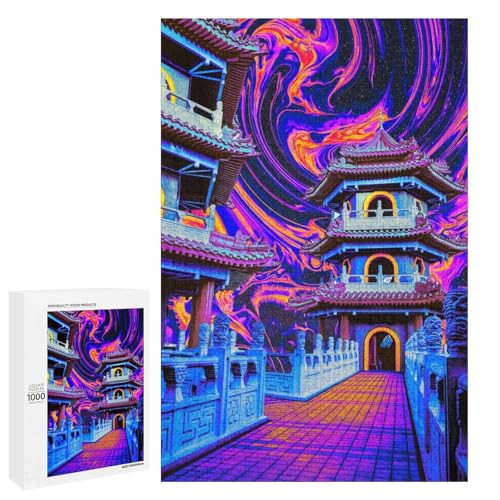 1000 teiliges Puzzle Ifinitum für Erwachsene Holzpuzzle anspruchsvolles Spiel (75 x 50 cm) von linghhiming