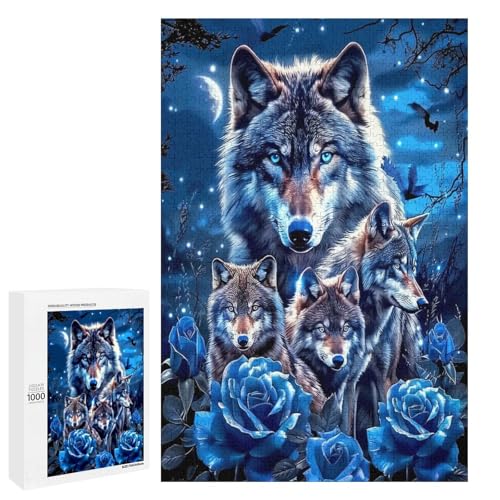 Jigsaw Puzzle 1000 Teile Tier und Wolfspuzzle Holzpuzzle 75 x 50 cm von linghhiming