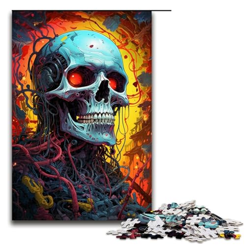 Jigsaw Mechanisches Skelett Puzzle für Erwachsene 1000 Teile Holzpuzzle 75 x 50 cm für Erwachsene und Kinder von linghhiming