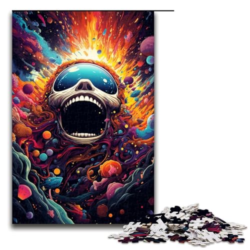 Psychedelisches Farbmonster 1000 teiliges Puzzle für Erwachsene Puzzle als Geschenk geeignet für Teenager ab 14 Jahren 1000 Teile (75 x 50 cm) von linghhiming