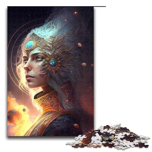 Puzzle „Beauty Girl 1000 Teile Holzpuzzle für Erwachsene und Kinder ab 14 Jahren lustiges Familienpuzzle (75 x 50 cm) von linghhiming