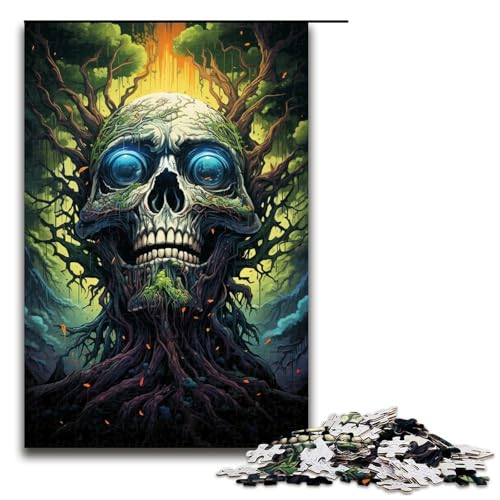 Puzzle 1000 Teile für Erwachsene „Die farbenfrohe Psychedelia des Waldgeistes praktisches Spiel einzigartige Heimdekoration und Geschenke 75 x 50 cm von linghhiming