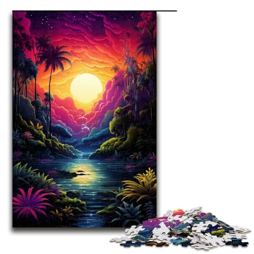 Puzzle 1000 Teile für Erwachsene Amazon_River_Colorful Puzzle Hands on Spiel Einzigartige Wohnkultur und Geschenke 75x50cm von linghhiming