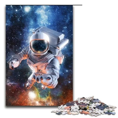 Puzzle 1000 Teile für Erwachsene Astronauten Puzzle Hands on Spiel Einzigartige Heimdekoration und Geschenke 75x50cm von linghhiming