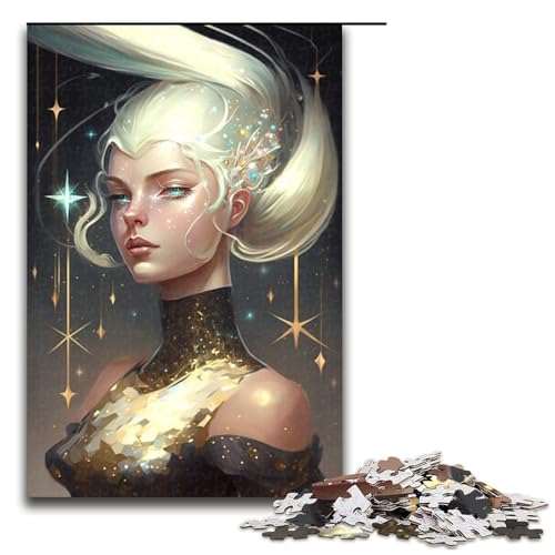 Puzzle 1000 Teile für Erwachsene Beauty Girl Puzzle Spiel zum Anfassen einzigartige Heimdekoration und Geschenke (75 x 50 cm) von linghhiming