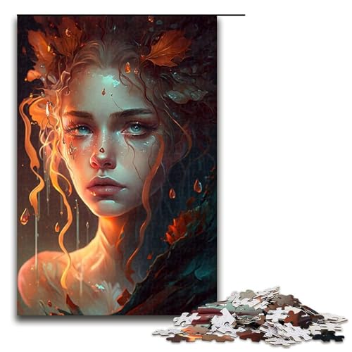 Puzzle 1000 Teile für Erwachsene Beauty Girl Puzzle Spiel zum Anfassen einzigartige Heimdekoration und Geschenke (75 x 50 cm) von linghhiming