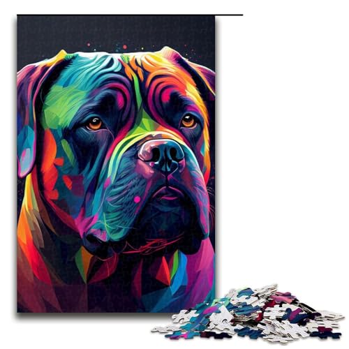 Puzzle 1000 Teile für Erwachsene Cane Corso buntes Puzzle praktisches Spiel einzigartige Heimdekoration und Geschenke 75 x 50 cm Puzzle 1000 Teile für Erwachsene Cane Corso buntes Puzzle praktisches Spiel einzigartige Heimdekoration und Geschenke 75 x 50 cm von linghhiming