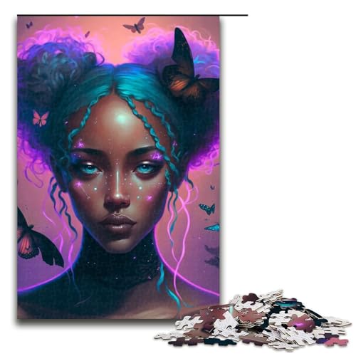 Puzzle 1000 Teile für Erwachsene Charmantes Mädchen Puzzle praktisches Spiel einzigartige Heimdekoration und Geschenke 75 x 50 cm von linghhiming
