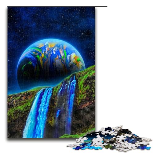 Puzzle 1000 Teile für Erwachsene Dreamscape Puzzle Hands on Spiel Einzigartige Heimdekoration und Geschenke 75x50cm von linghhiming
