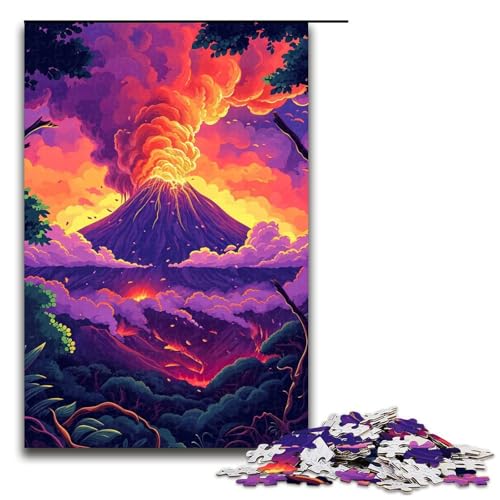 Puzzle 1000 Teile für Erwachsene Olympus farbenfrohes psychedelisches Puzzle praktisches Spiel einzigartige Heimdekoration und Geschenke 1000 Teile (75 x 50 cm) von linghhiming
