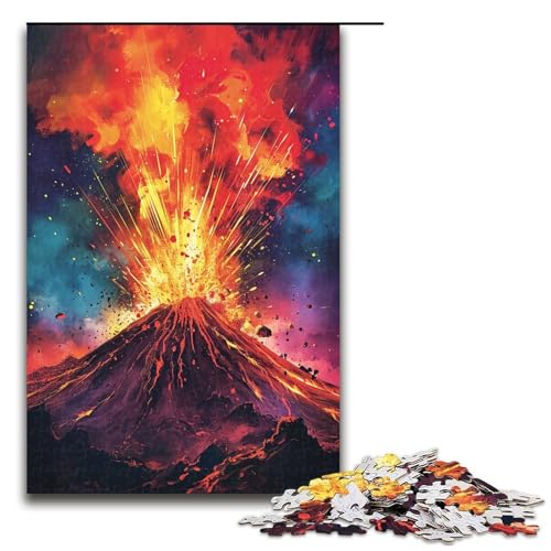 Puzzle 1000 Teile für Erwachsene Olympus farbenfrohes psychedelisches Puzzle praktisches Spiel einzigartige Heimdekoration und Geschenke 1000 Teile (75 x 50 cm) von linghhiming