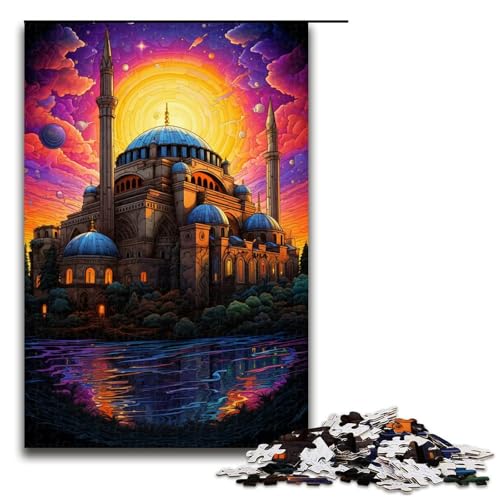 Puzzle 1000 Teile für Erwachsene Türkiye Hagia Sophia Puzzle Hands on Spiel Einzigartige Heimdekoration und Geschenke 75x50cm von linghhiming
