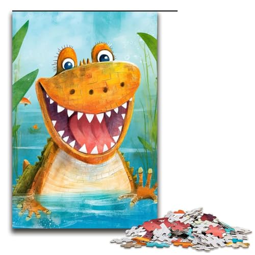 Puzzle Cheery Croc 1000 Teile Holzpuzzle für Erwachsene und Kinder ab 14 Jahren Familienspaß Puzzle 75 x 50 cm Puzzle Cheery Croc 1000 Teile Holzpuzzle für Erwachsene und Kinder ab 14 Jahren Familienspaß Puzzle 75 x 50 cm von linghhiming