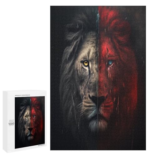 Puzzle Cosmic Lion 1000 Teile Holzpuzzle für Erwachsene und Kinder ab 12 Jahren Familienspaß Puzzle 75 x 50 cm Puzzle Cosmic Lion 1000 Teile Holzpuzzle für Erwachsene und Kinder ab 12 Jahren Familienspaß Puzzle 75 x 50 cm von linghhiming
