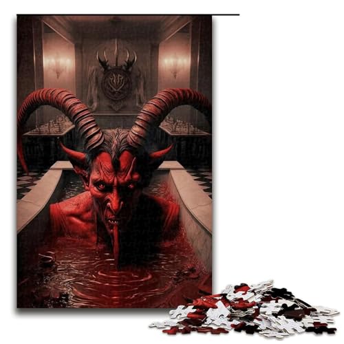 Puzzle für Erwachsene „Badezeit 1000 Teile Holzpuzzle für Erwachsene und Kinder ab 14 Jahren (75 x 50 cm) von linghhiming