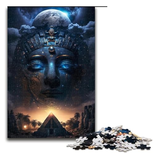 Puzzle für Erwachsene „Der Torwächter 1000 Teile Holzpuzzle für Erwachsene und Kinder ab 14 Jahren (75 x 50 cm) von linghhiming