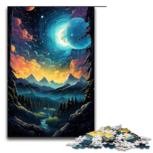Puzzle für Erwachsene „Die farbenfrohe Psychedelia des kosmischen Berges 1000 Teile Holzpuzzle für Erwachsene und Kinder ab 14 Jahren Lernspielzeug 75 x 50 cm Puzzle für Erwachsene „Die farbenfrohe Psychedelia des kosmischen Berges 1000 Teile Holzpuzzle für Erwachsene und Kinder ab 14 Jahren Lernspielzeug 75 x 50 cm von linghhiming