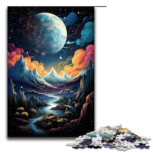 Puzzle für Erwachsene „Die farbenfrohe Psychedelia des kosmischen Berges 1000 Teile tolles Geschenk geeignet für Teenager ab 14 Jahren 75 x 50 cm Puzzle für Erwachsene „Die farbenfrohe Psychedelia des kosmischen Berges 1000 Teile tolles Geschenk geeignet für Teenager ab 14 Jahren 75 x 50 cm von linghhiming
