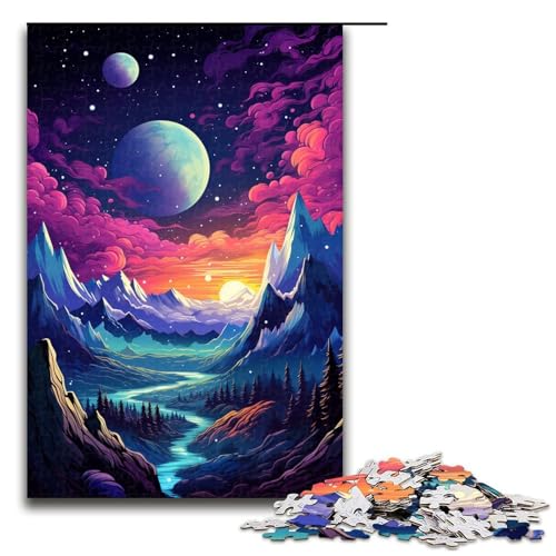 Puzzle für Erwachsene „Die farbenfrohe Psychedelia des kosmischen Berges 1000 teiliges Holzpuzzle für Kinder ab 14 Jahren Lernspielzeug 75 x 50 cm Puzzle für Erwachsene „Die farbenfrohe Psychedelia des kosmischen Berges 1000 teiliges Holzpuzzle für Kinder ab 14 Jahren Lernspielzeug 75 x 50 cm von linghhiming